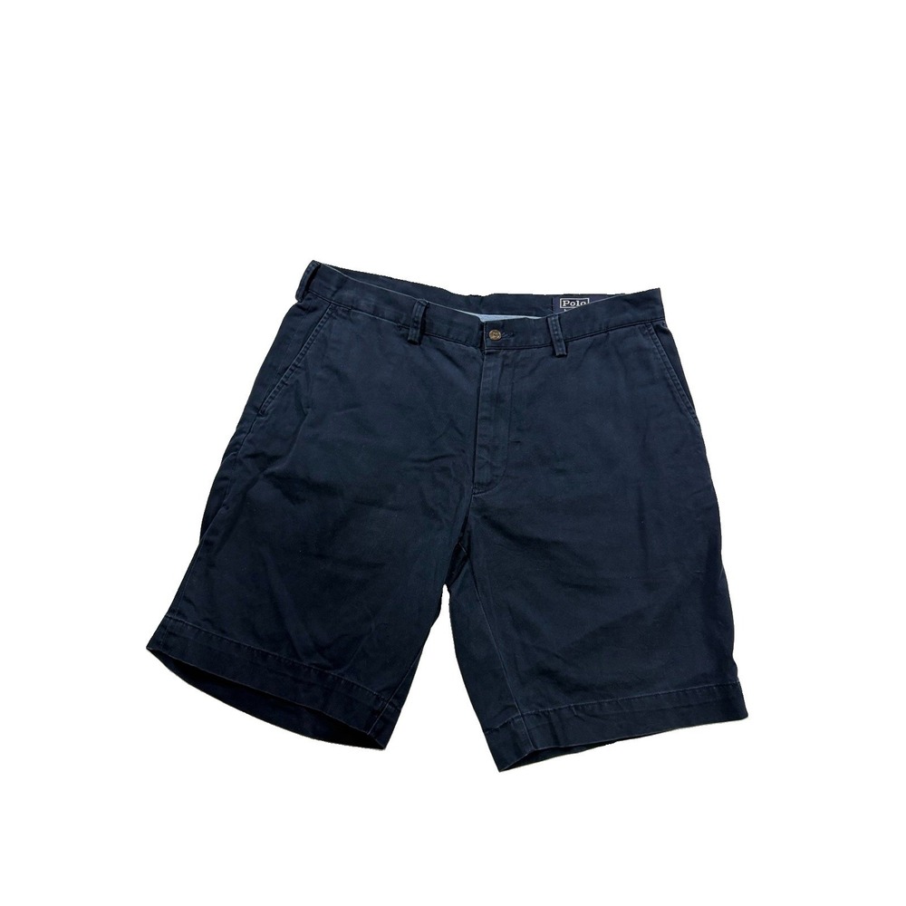 Polo Ralph Lauren Chino Shorts Men's Size 35 Classic Fit Stretch Navy Blue